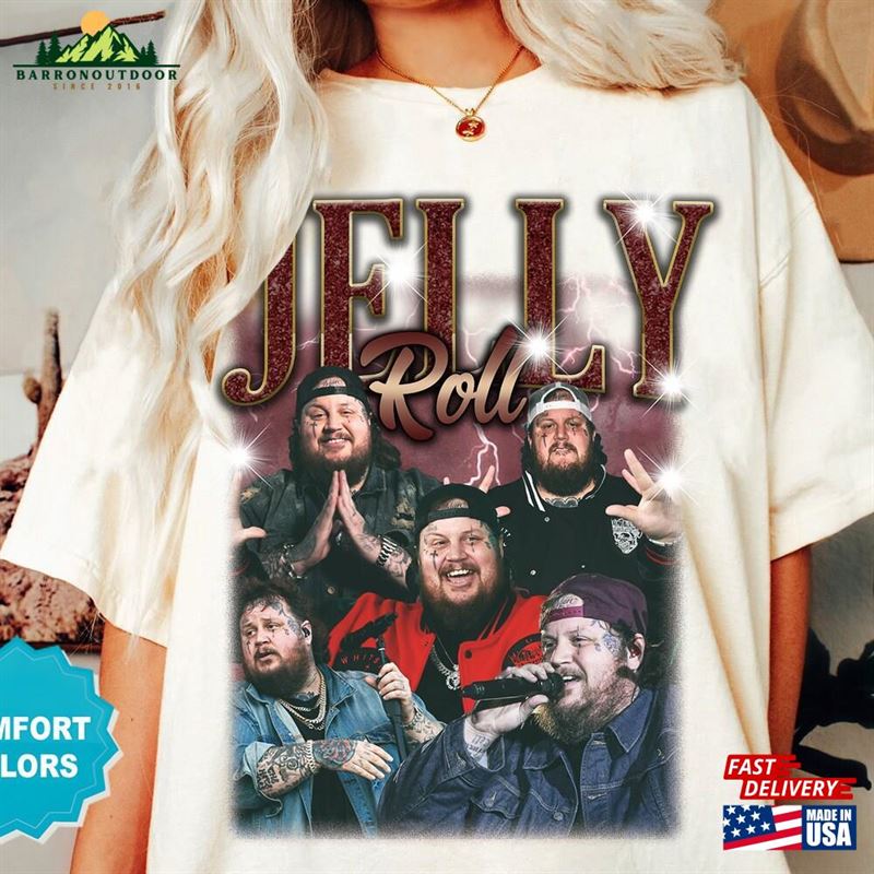 Jelly Roll Comfort Colors Shirt Backroad Baptism 2023 Tour Music Classic Unisex Jelly Roll Comfort Colors Shirt Backroad Baptism 2023 Tour Music Classic Unisex