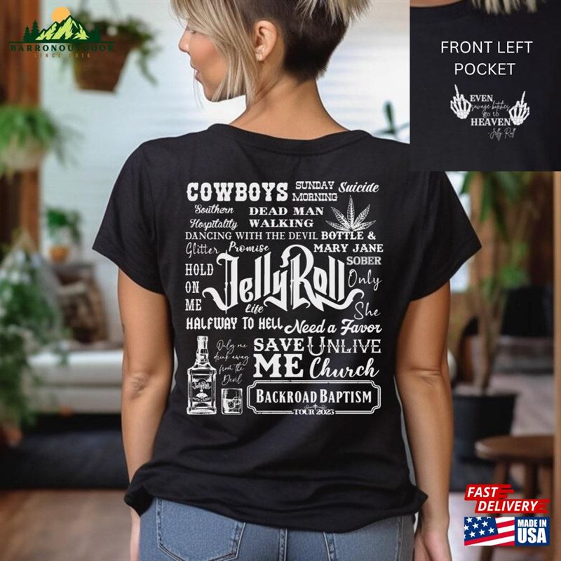 Jelly Roll Concert Shirt T-Shirt Classic Jelly Roll Concert Shirt T-Shirt Classic