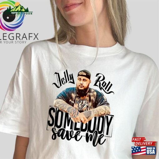 Jelly Roll Graphic Tee Shirt Music Artist Merch Hip Hop Streetwear Sweatshirt T-Shirt