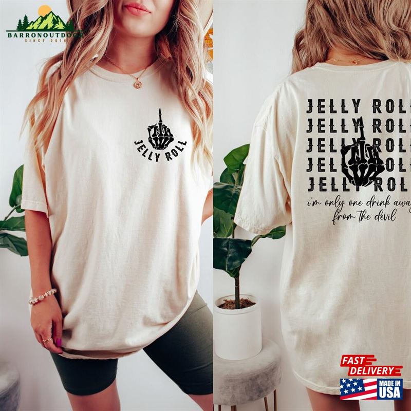 Jelly Roll I'm Only One Drink Away From The Devil Graphic Shirt Backroad Baptism Tour 2023 Sweatshirt Hoodie Jelly Roll I'm Only One Drink Away From The Devil Graphic Shirt Backroad Baptism Tour 2023 Sweatshirt Hoodie