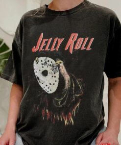 Jelly Roll In Mask 2023 Tour T-Shirt 90S Vintage Shirt Bootleg Unisex