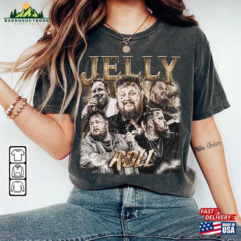 Jelly Roll Music Shirt 90S Y2k Vintage Retro Bootleg Style Hoodie Classic Jelly Roll Music Shirt 90S Y2k Vintage Retro Bootleg Style Hoodie Classic