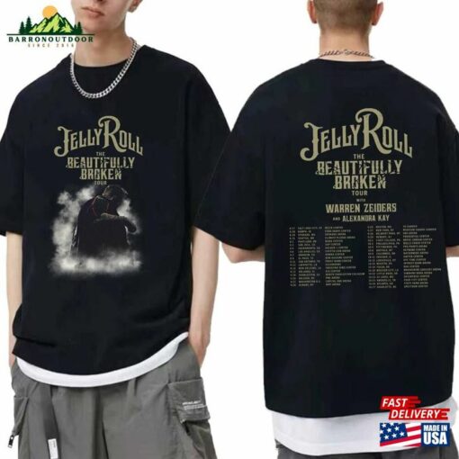 Jelly Roll The Beautifully Broken Tour 2024 Shirt Fan Concert Hoodie Unisex