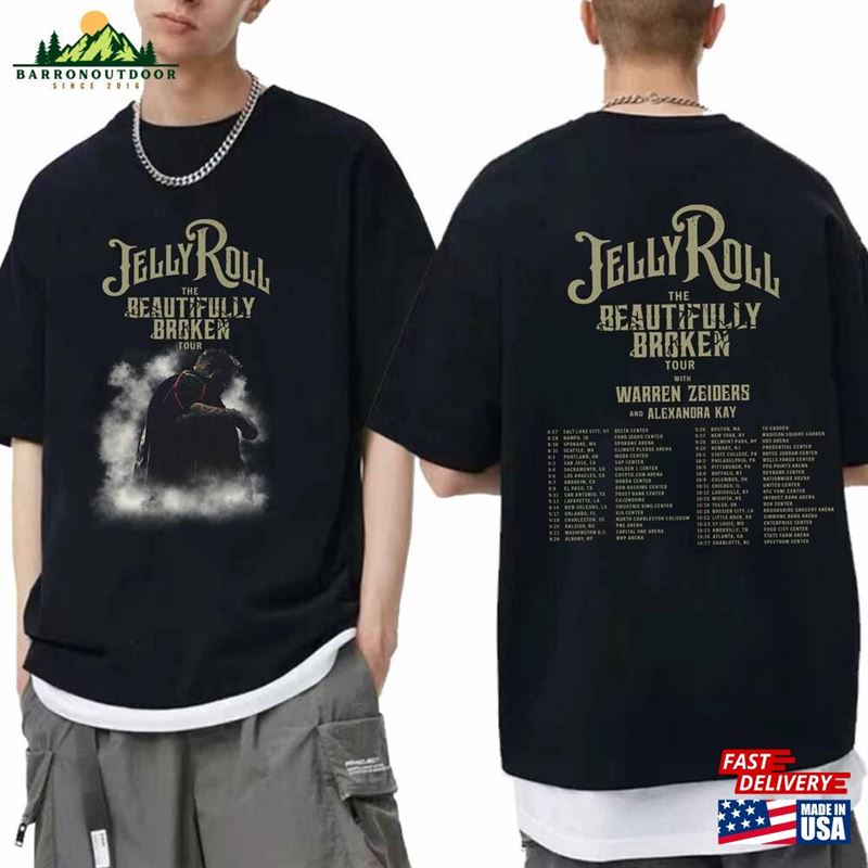Jelly Roll The Beautifully Broken Tour 2024 Shirt Fan Concert Hoodie Unisex Jelly Roll The Beautifully Broken Tour 2024 Shirt Fan Concert Hoodie Unisex