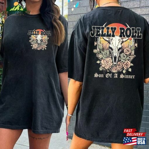 Jellyroll Son Of A Sinner Tshirt Graphic Shirt Backroad Baptism Tour 2023 T-Shirt Sweatshirt