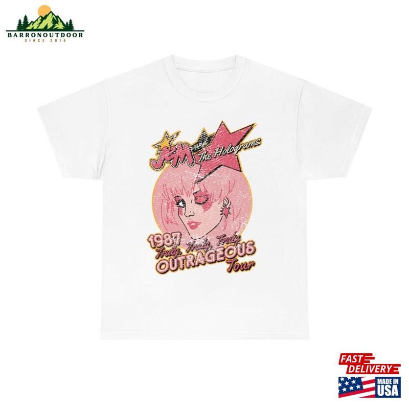 Jem And The Holograms Tour Distressed Unisex Heavy Cotton T-Shirt Classic Hoodie Jem And The Holograms Tour Distressed Unisex Heavy Cotton T-Shirt Classic Hoodie
