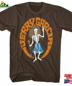 Jerry Garcia Hippy Skeleton Adult T-Shirt Unisex Hoodie