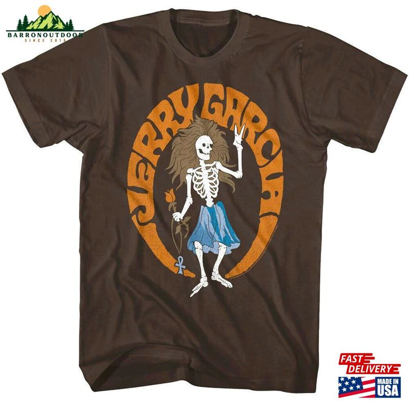 Jerry Garcia Hippy Skeleton Adult T-Shirt Unisex Hoodie Jerry Garcia Hippy Skeleton Adult T-Shirt Unisex Hoodie