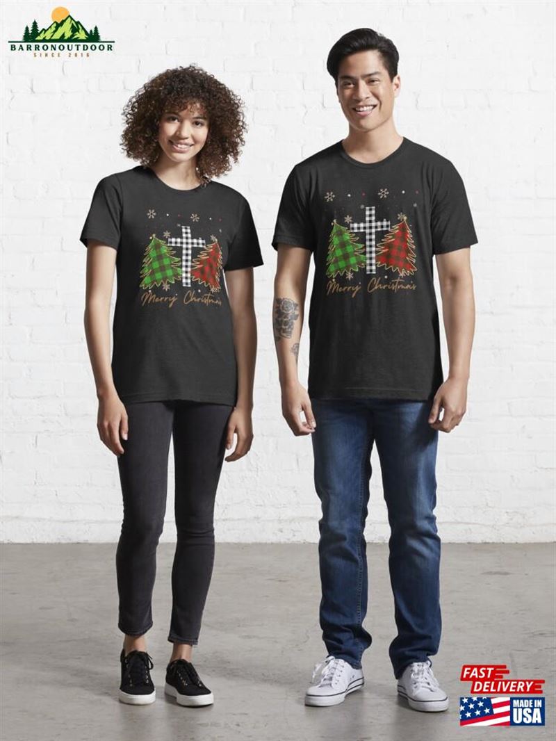 Jesus Merry Christmas Buffalo Plaid Red Xmas Holidays Essential T-Shirt Unisex Hoodie Jesus Merry Christmas Buffalo Plaid Red Xmas Holidays Essential T-Shirt Unisex Hoodie