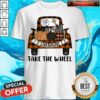 Jesus Take The Wheel Pumpkin Witch Truck Halloween Shirt
