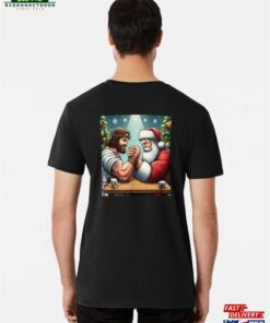 Jesus Vs Santa Premium T-Shirt Sweatshirt