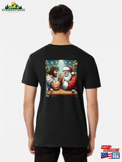 Jesus Vs Santa Premium T-Shirt Sweatshirt