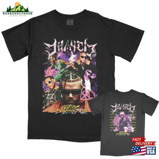 Jhayco Vida Rock Star 2023 Double Sided Tour Dates Merch T-Shirt Comfort Colors Hoodie Sweatshirt
