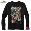 Jimi Hendrix Flag Black Long Sleeve T-Shirt Sweatshirt Classic