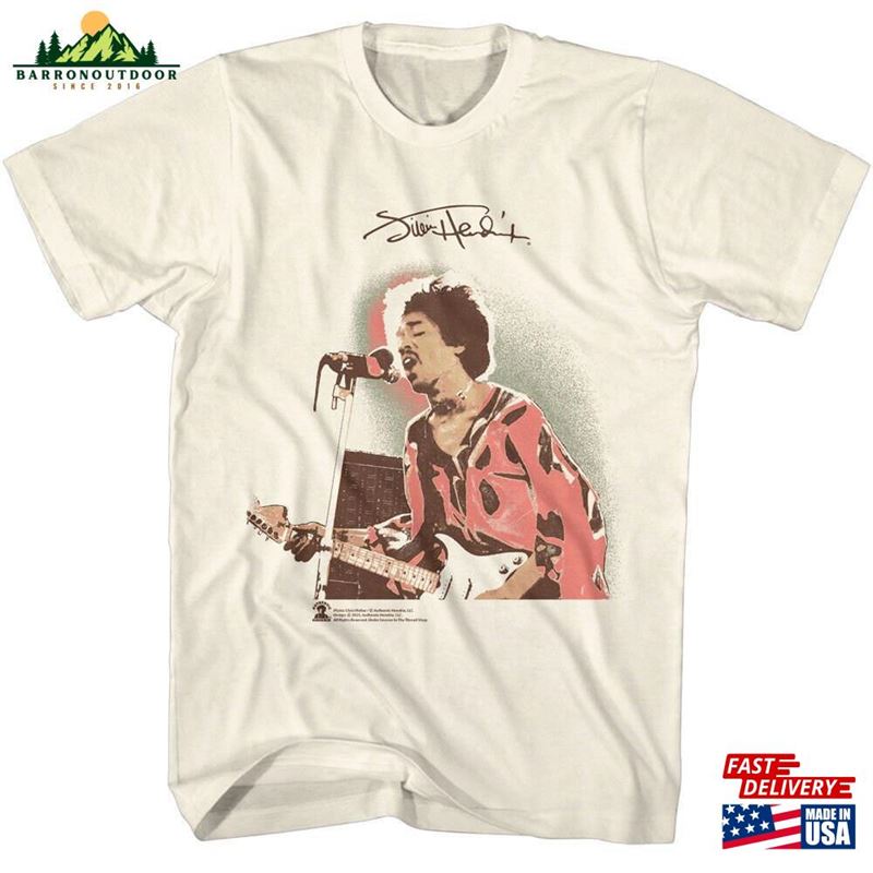 Jimi Hendrix Spotlight Natural T-Shirt Classic Jimi Hendrix Spotlight Natural T-Shirt Classic