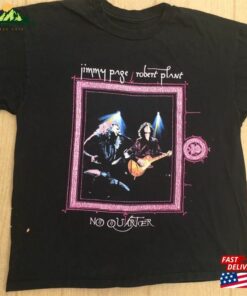 Jimmy Page And Roberth Plat 1995 No Quarter Tour Vintage T Shirt Size Xl Classic Sweatshirt