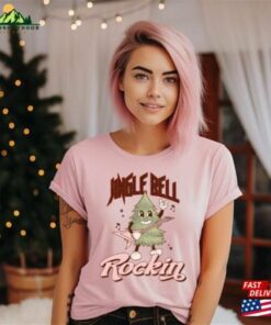 Jingle Bell Rockin’rock Band Christmas Shirt Tree Unisex T-Shirt