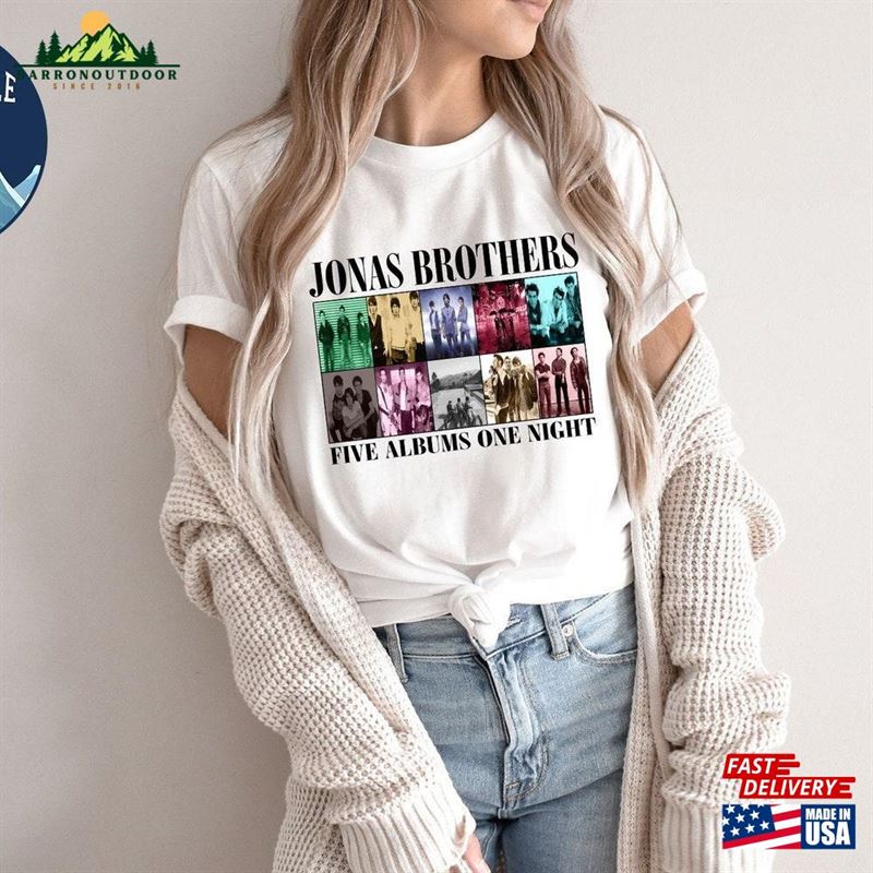 Jo Nas Bro Thers Five Albums One Night Shirt Sweatshirt Unisex Jo Nas Bro Thers Five Albums One Night Shirt Sweatshirt Unisex