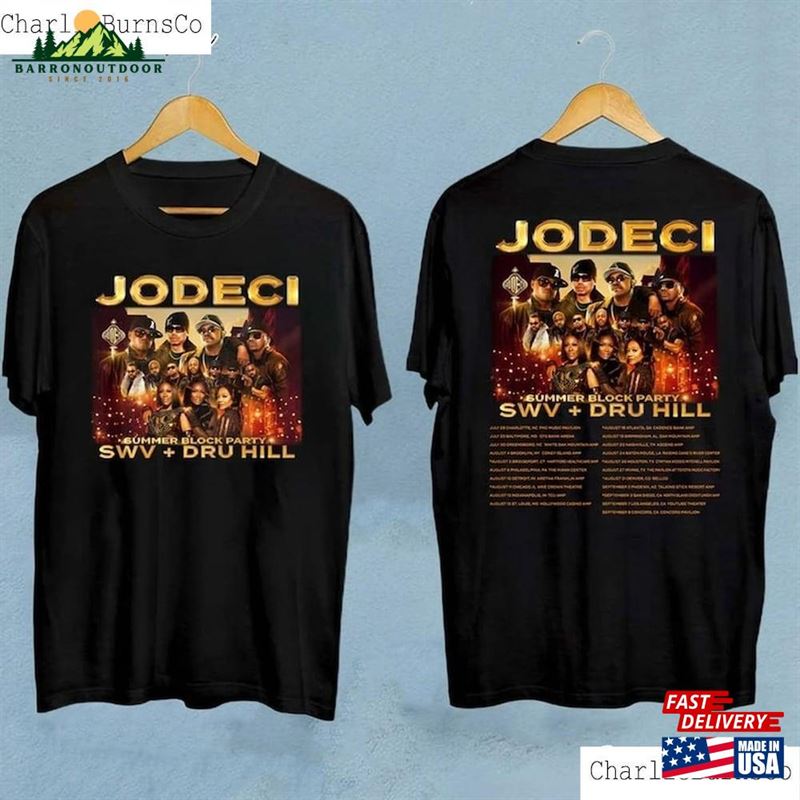 Jodeci Summer Block Party Tour 2023 Shirt Band Fan Concert T-Shirt Classic Jodeci Summer Block Party Tour 2023 Shirt Band Fan Concert T-Shirt Classic