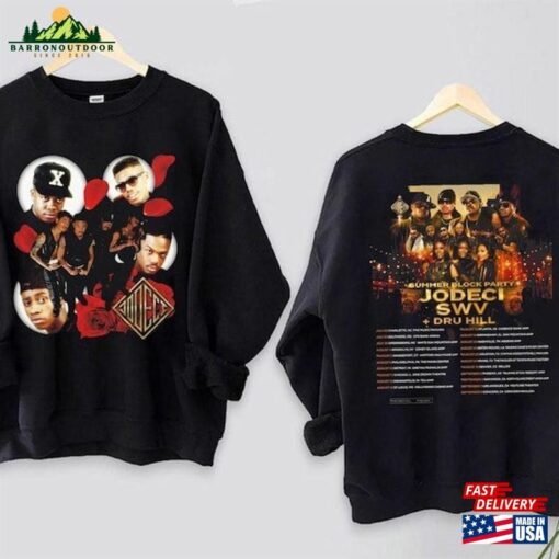 Jodeci Summer Block Party Tour 2023 Shirt Concert Band Fan Hoodie Unisex