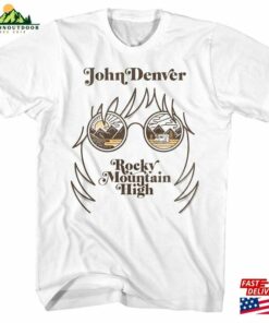 John Denver Landscape Glasses White Adult T-Shirt Sweatshirt