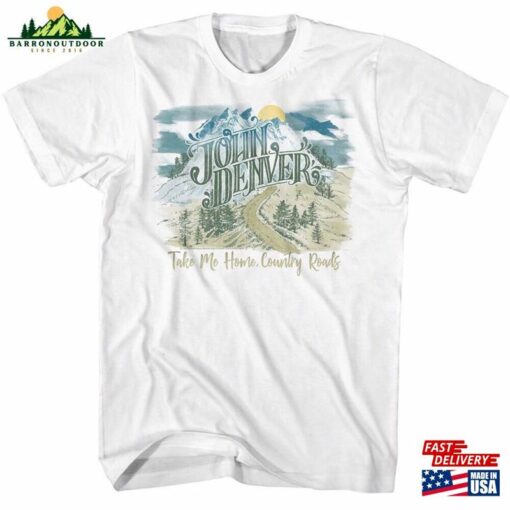 John Denver Take Me Home White Adult T-Shirt Hoodie Sweatshirt