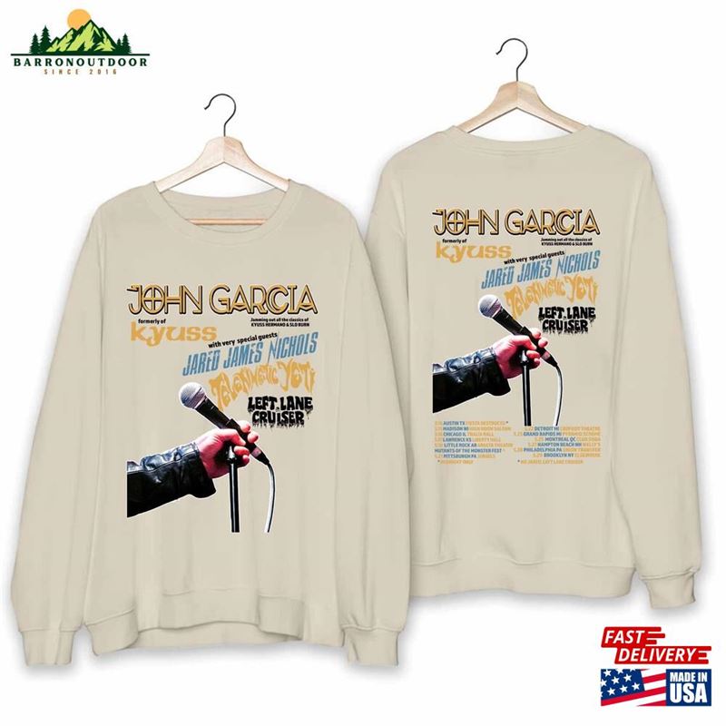 John Garcia 2024 Tour Shirt Fan Concert Unisex Hoodie John Garcia 2024 Tour Shirt Fan Concert Unisex Hoodie