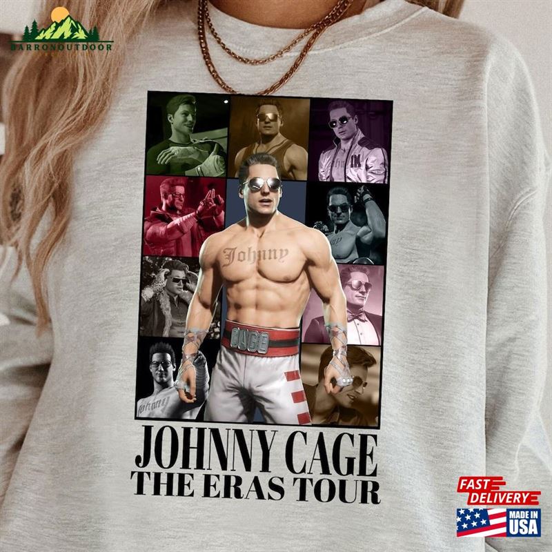 Johnny Cage The Eras Tour Shirt I Love Hoodie Unisex Johnny Cage The Eras Tour Shirt I Love Hoodie Unisex