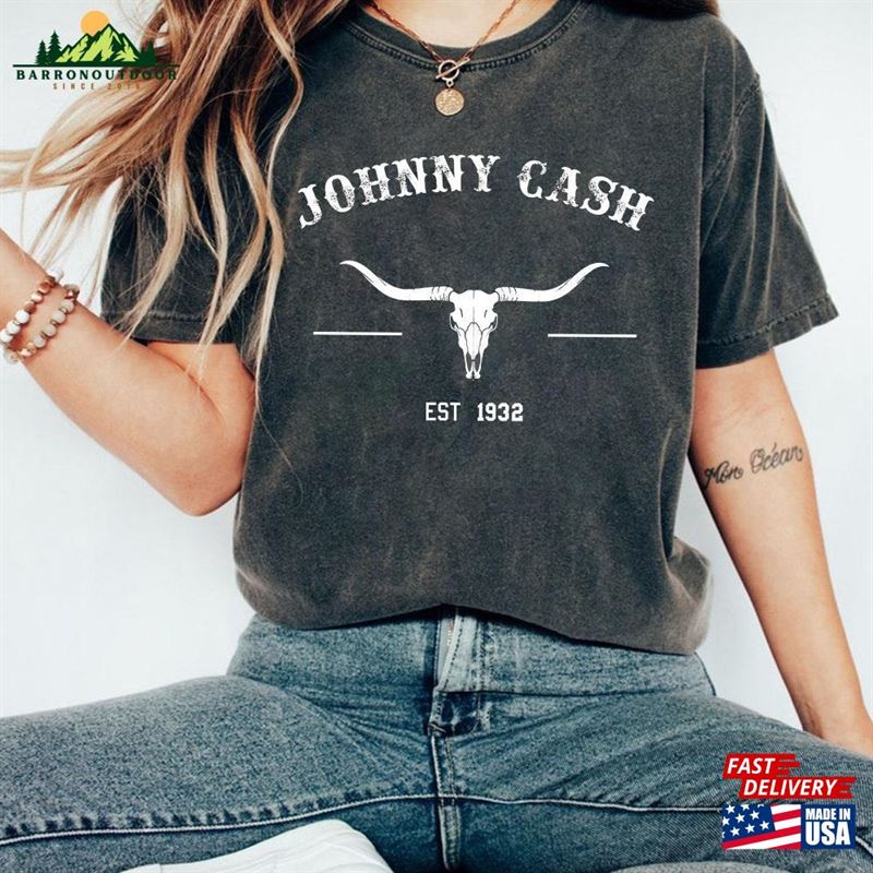Johnny Cash Est 1932 T-Shirt Bullhead Shirt Country Music Hoodie Sweatshirt Johnny Cash Est 1932 T-Shirt Bullhead Shirt Country Music Hoodie Sweatshirt