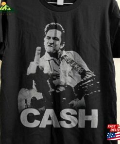 Johnny Cash T-Shirt Finger Band Sweatshirt Country Concert Hoodie Classic