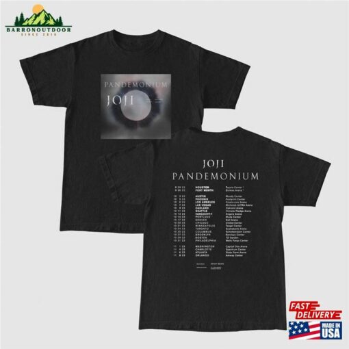 Joji Pandemonium Tour 2023 Shirt Concert T-Shirt Unisex