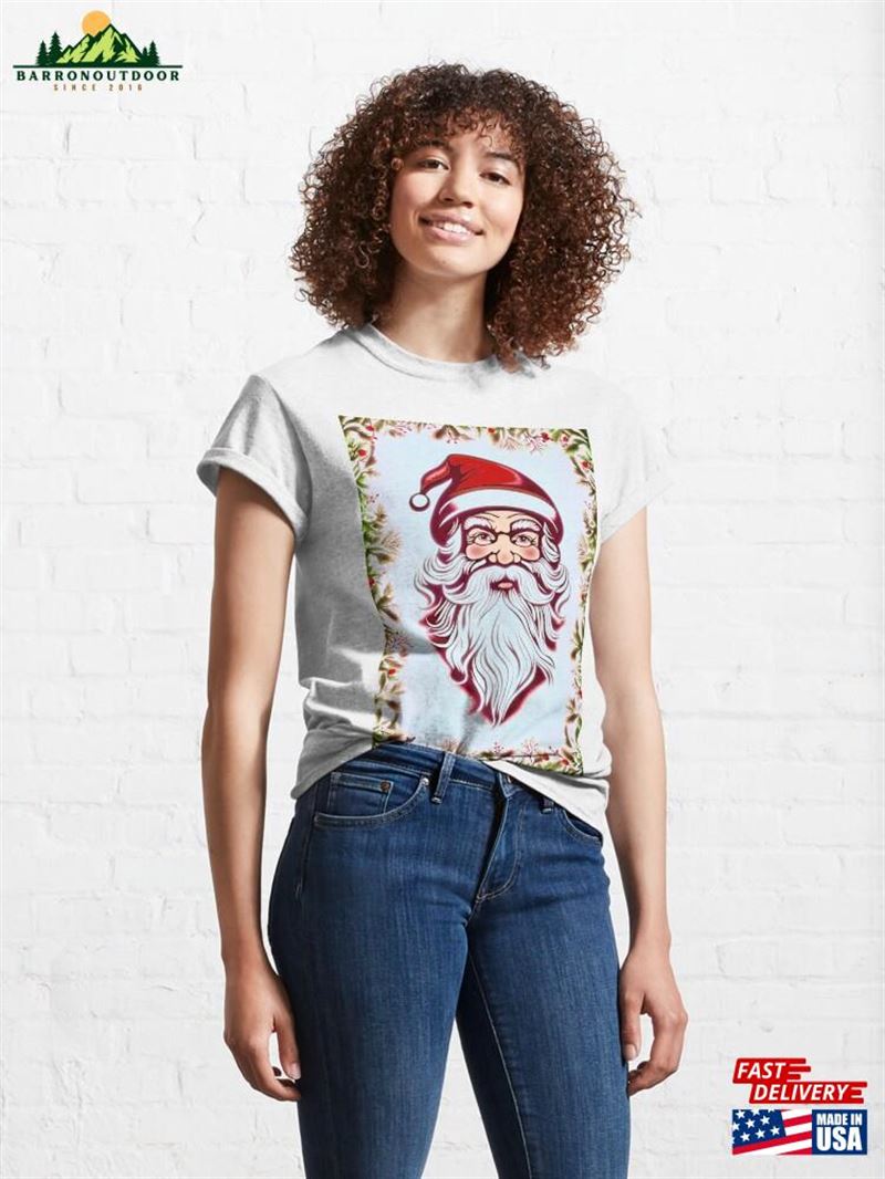 Jolly Saint Nick Christmas Santa Holiday Design Classic T-Shirt Hoodie Jolly Saint Nick Christmas Santa Holiday Design Classic T-Shirt Hoodie