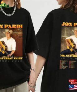 Jon Pardi Country Music Shirt The Mr Saturday Night World Tour 2023 Concert Hoodie Unisex
