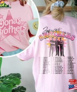 Jonas Brother Pink Shirt Vintage Brothers Five Albums One Night Tour Classic Hoodie