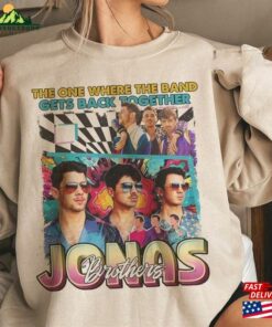 Jonas Brother Vintage Shirt Trendy Music Band Long Sleeve Unisex T-Shirt Tour Sweatshirt Hoodie
