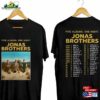 Jonas Brothers 2023 Tour Music Concert Shirt Fan Five Albums One Night Unisex T-Shirt