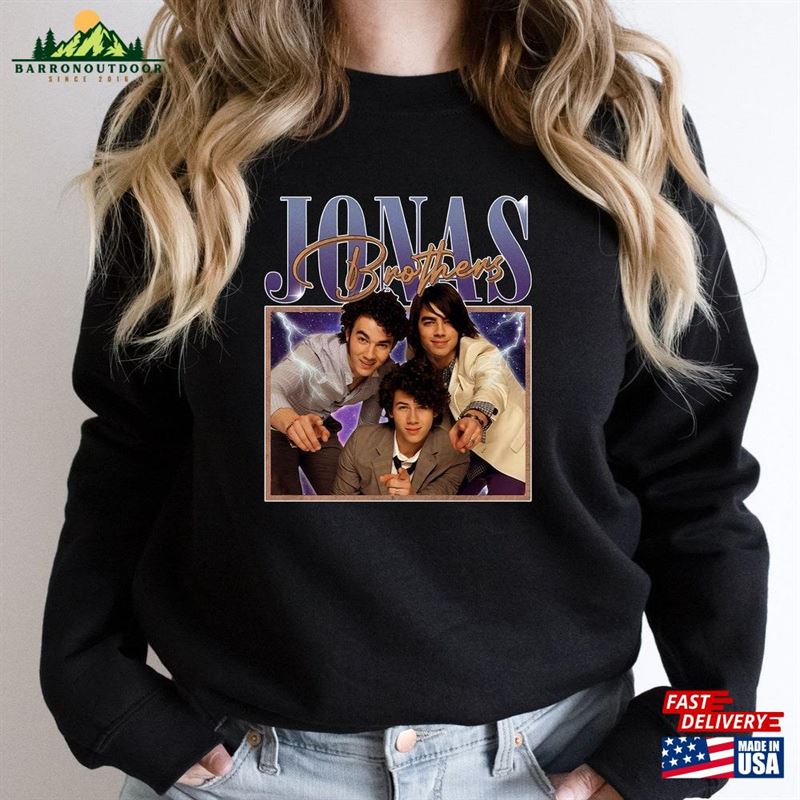 Jonas Brothers 2023 Tour Unisex T-Shirt Band Comfort Color Shirt Raised On Sweatshirt Classic Jonas Brothers 2023 Tour Unisex T-Shirt Band Comfort Color Shirt Raised On Sweatshirt Classic