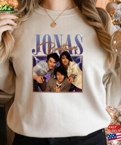 Jonas Brothers 2023 Tour Unisex T-Shirt Band Comfort Color Shirt Raised On Sweatshirt Classic Hoodie