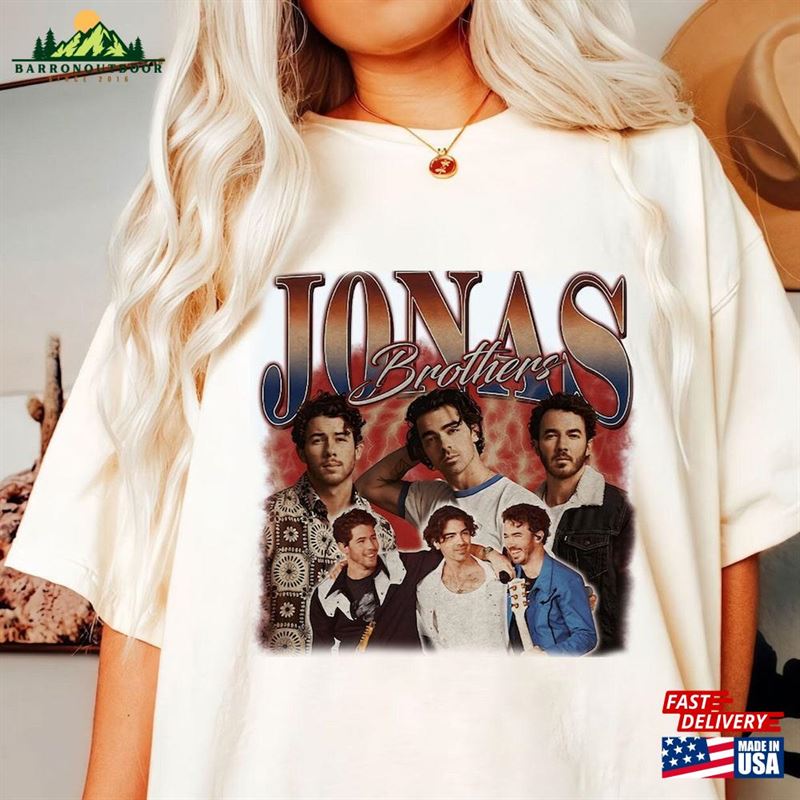 Jonas Brothers 2023 Unisex T-Shirt Band Comfort Color Shirt Raised On Sweatshirt Jonas Brothers 2023 Unisex T-Shirt Band Comfort Color Shirt Raised On Sweatshirt