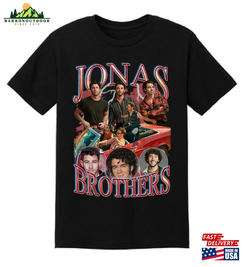 Jonas Brothers 90'S Style Vintage Bootleg T Hoodie Unisex Jonas Brothers 90'S Style Vintage Bootleg T Hoodie Unisex