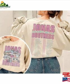 Jonas Brothers Band Vintage T-Shirt Five Albums One Night Tour Sweatshirt Pop Rock Concert Unisex Classic