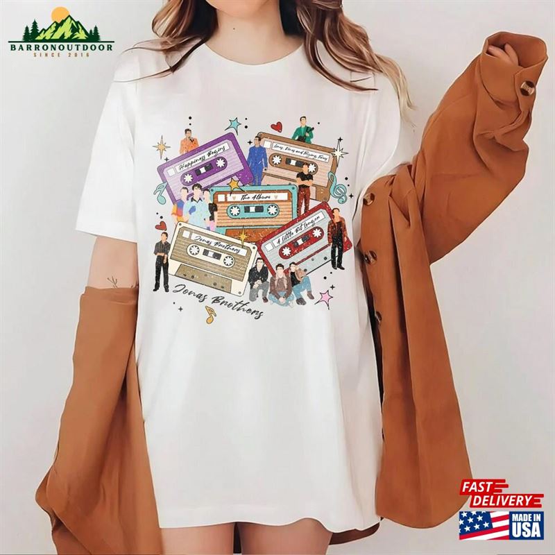 Jonas Brothers Cassette Shirt Nick Joe Kevin T-Shirt Five Albums One Night Tour Classic Sweatshirt Jonas Brothers Cassette Shirt Nick Joe Kevin T-Shirt Five Albums One Night Tour Classic Sweatshirt