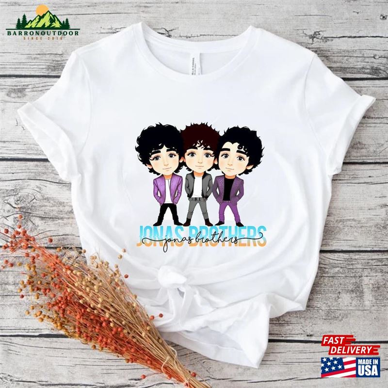 Jonas Brothers Chibi Shirt Fan Concert Sweatshirt Classic Jonas Brothers Chibi Shirt Fan Concert Sweatshirt Classic