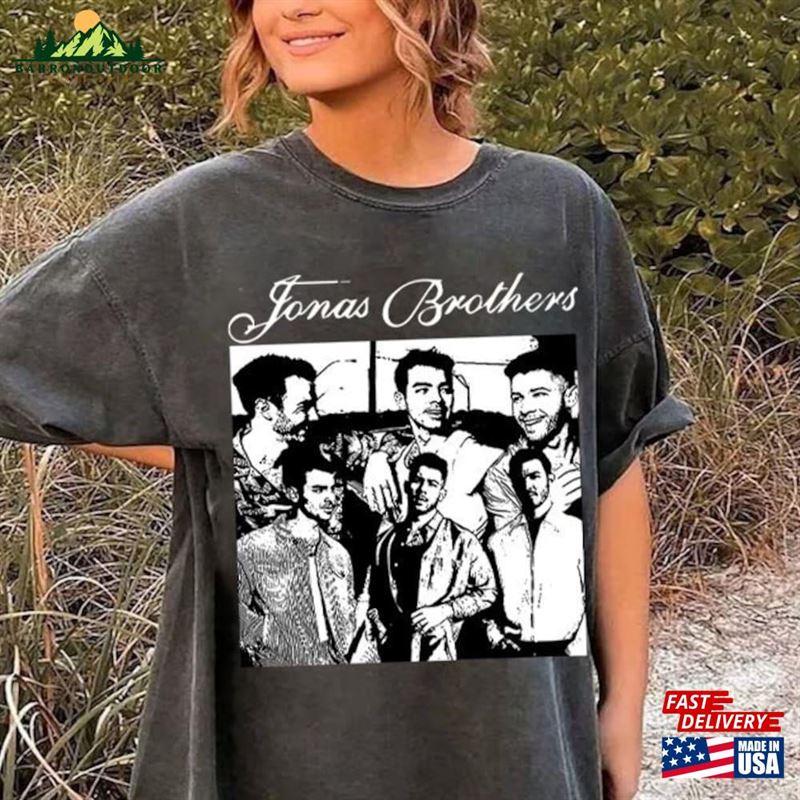 Jonas Brothers Comfort Color T-Shirt Five Albums One Night Tour Shirt 2023 Hoodie Classic Jonas Brothers Comfort Color T-Shirt Five Albums One Night Tour Shirt 2023 Hoodie Classic
