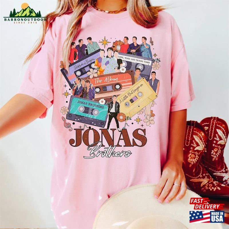 Jonas Brothers Comfort Colors Shirt Five Albums One Night Tour 2023 Unisex Classic Jonas Brothers Comfort Colors Shirt Five Albums One Night Tour 2023 Unisex Classic