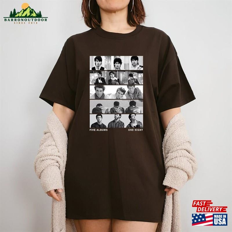 Jonas Brothers Comfort Colors Shirt Five Albums One Night Tour 2023 Unisex Sweatshirt Jonas Brothers Comfort Colors Shirt Five Albums One Night Tour 2023 Unisex Sweatshirt