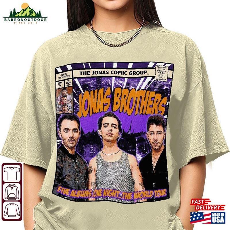 Jonas Brothers Comic Shirt Bootleg Tee Sweatshirt Hoodie Jonas Brothers Comic Shirt Bootleg Tee Sweatshirt Hoodie