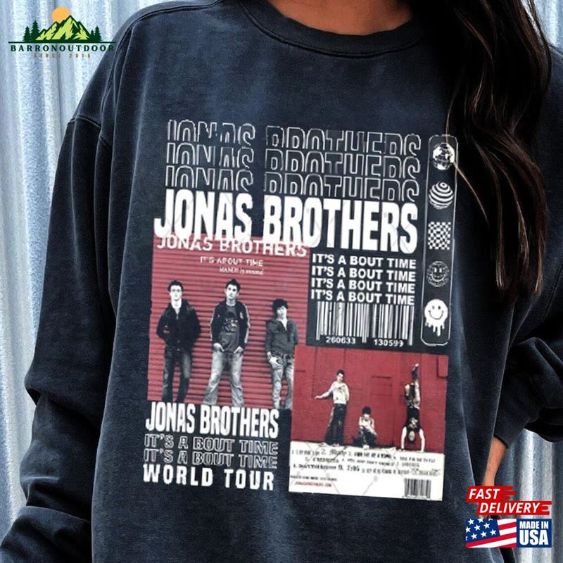 Jonas Brothers Crewneck Sweatshirt Comfort Colors T-Shirt Hoodie Unisex Jonas Brothers Crewneck Sweatshirt Comfort Colors T-Shirt Hoodie Unisex