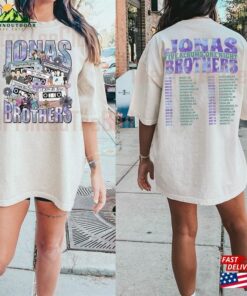 Jonas Brothers Double Sided Crewneck Sweatshirt Tour Shirt Concert 2023 Retro Unisex Gift Classic