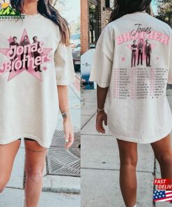 Jonas Brothers Double Sided Crewneck Sweatshirt Tour Shirt Concert 2023 Retro Unisex Gift Classic Hoodie